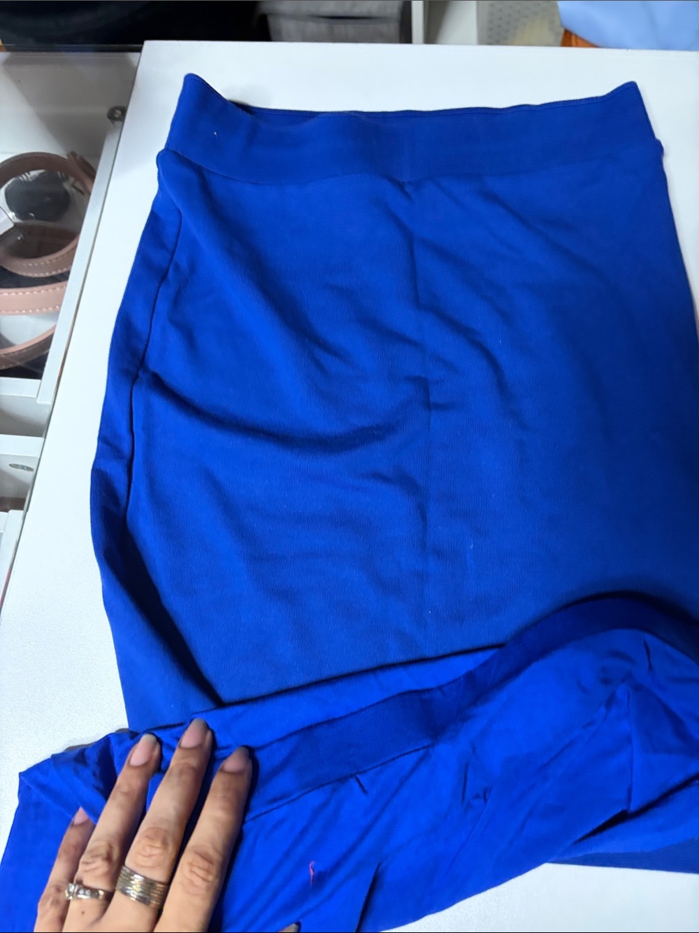 Two Blue Women's Pencil Skirt - Classic Stretch